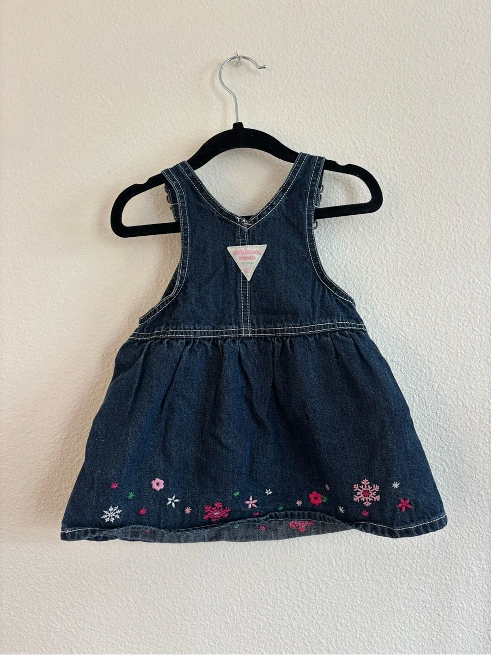 vintage Oshkosh denim overall dress size 18 months